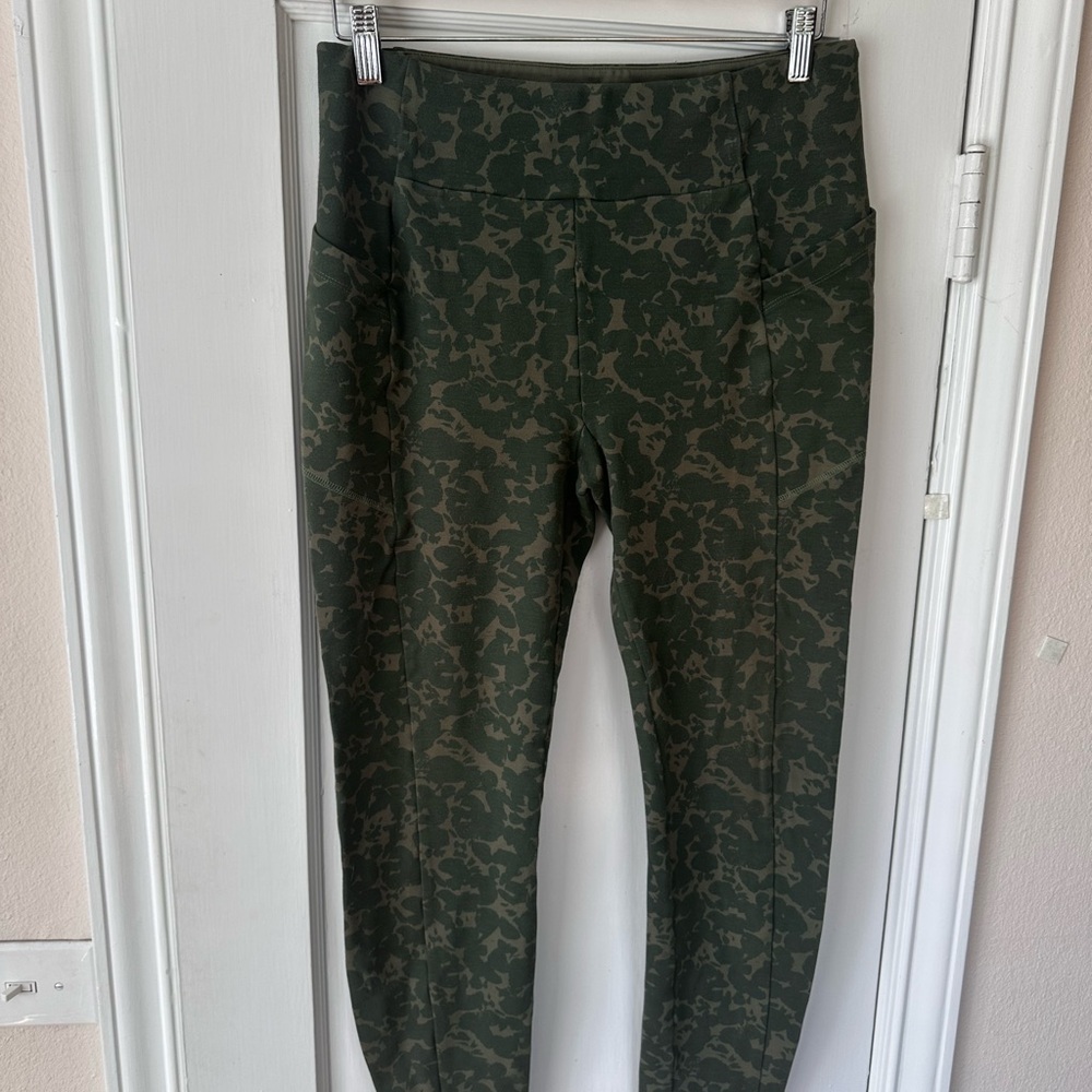 CAbi Olive Green Camo Active Leggings